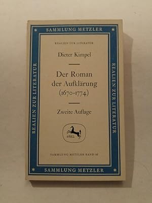Seller image for Der Roman der Aufklrung (1670-1774) for sale by ANTIQUARIAT Franke BRUDDENBOOKS