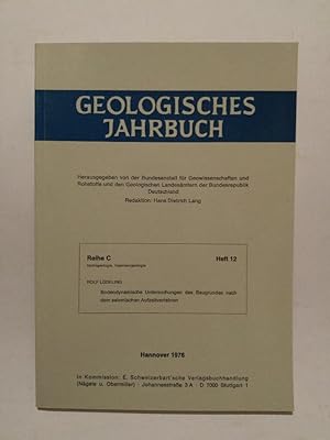 Seller image for Geologisches Jahrbuch. Reihe C, Heft 12. Bodendynamische Untersuchungen des Baugrundes nach dem seismischen Aufzeitverfahren. for sale by ANTIQUARIAT Franke BRUDDENBOOKS