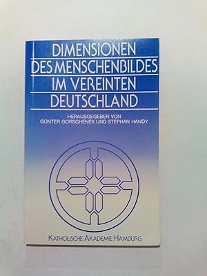 Image du vendeur pour Dimensionen des Menschenbildes im vereinten Deutschland mis en vente par ANTIQUARIAT Franke BRUDDENBOOKS