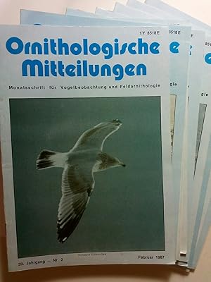 Ornithologische Mitteilungen. 39. Jahrgang 1987. Monatsschrift für Vogelkunde und Vogelschutz. He...