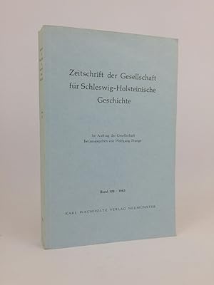 Bild des Verkufers fr Zeitschrift der Gesellschaft fr Schleswig-Holsteinische Geschichte. Band 108. zum Verkauf von ANTIQUARIAT Franke BRUDDENBOOKS