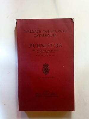 Bild des Verkufers fr Wallace Collection Catalogues: Furniture. - zum Verkauf von ANTIQUARIAT Franke BRUDDENBOOKS