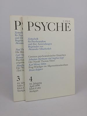 Imagen del vendedor de Psyche. Zeitschrift fr Psychoanalyse und ihre Anwendungen. Heft 3 + 4. 44. Jahrgang 1990 a la venta por ANTIQUARIAT Franke BRUDDENBOOKS