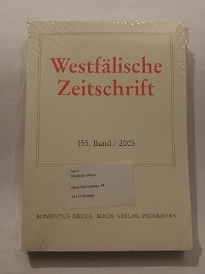 Bild des Verk�ufers f�r Westf�lische Zeitschrift. Zeitschrift f�r vaterl�ndische Geschichte und Altertumskunde zum Verkauf von ANTIQUARIAT Franke BRUDDENBOOKS