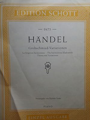 Seller image for Grobschmied-Variationen. Thema mit Variationen. Klavier. for sale by ANTIQUARIAT Franke BRUDDENBOOKS