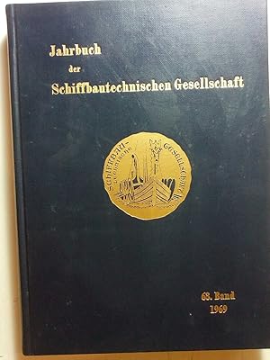 Image du vendeur pour Jahrbuch der Schiffbautechnischen Gesellschaft - 62. Band 1968 mis en vente par ANTIQUARIAT Franke BRUDDENBOOKS