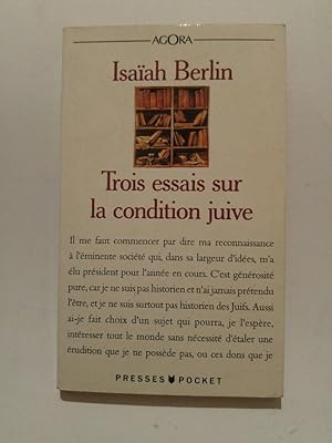 Bild des Verkufers fr Trois essais sur la condition juive zum Verkauf von ANTIQUARIAT Franke BRUDDENBOOKS