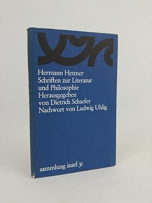 Bild des Verkufers fr Schriften zur Literatur und Philosophie. zum Verkauf von ANTIQUARIAT Franke BRUDDENBOOKS