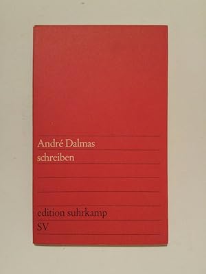 Seller image for schreiben., edition suhrkamp Nr. 104 [Aus d. Franz. bers. von Wibke v. Bonin] for sale by ANTIQUARIAT Franke BRUDDENBOOKS