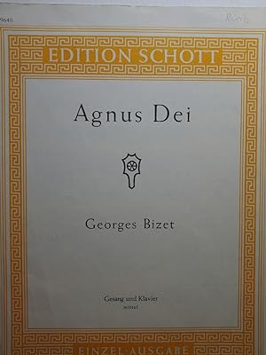 Seller image for Agnus Dei. Gesang und Klavier mittel. for sale by ANTIQUARIAT Franke BRUDDENBOOKS