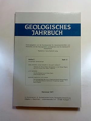 Imagen del vendedor de Geologisches Jahrbuch - Reihe C - Heft 17 --- . Planning for ground - Water Management in the Pampa Region and the Conlara River Basin , Argentina a la venta por ANTIQUARIAT Franke BRUDDENBOOKS