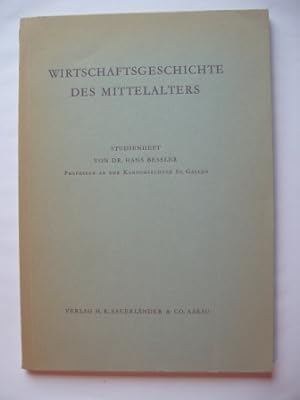 Bild des Verkufers fr Wirtschaftsgeschichte des Mittelalters. Studienheft. zum Verkauf von Antiquariat Puderbach