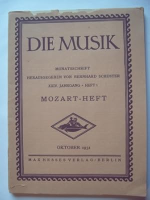 Imagen del vendedor de Die Musik. Monatsschrift XXIV. Jahrgang, Heft 1 (Mozart-Heft) a la venta por Antiquariat Puderbach