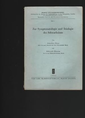 Zur Symptomatologie und Ätiologie des Schwachsinns. Beiträge zum Sonderschulwesen, Heft 2.