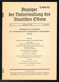 Seller image for Mitteilungen der Gemeinschaft Ost- und Sudetendeutscher Grundeigentmer und Geschdigter GOG: 4. Jahrgang (Heft 1, 2, 3, 4 sowie der Sondernummer 3a). - for sale by Libresso Antiquariat, Jens Hagedorn