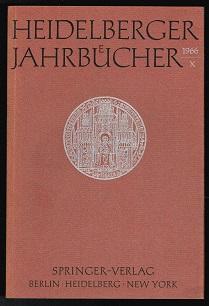 Heidelberger Jahrbücher X. -