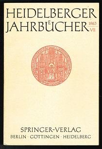 Heidelberger Jahrbücher VII. -