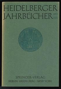 Heidelberger Jahrbücher XVI. -