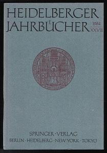 Heidelberger Jahrbücher XXVIII. -