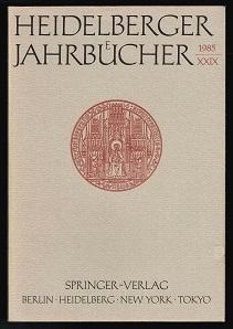 Heidelberger Jahrbücher XXIX. -