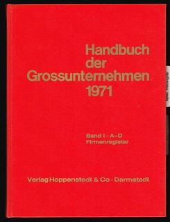 1971 (Yearbook of Large Enterprises in Germany / Annuaire des Grandes Enterprises en Allemagne): ...