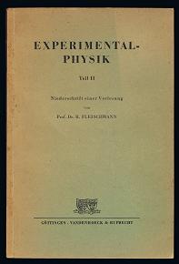 Seller image for Experimentalphysik (Teil II): Niederschrift einer Vorlesung. - for sale by Libresso Antiquariat, Jens Hagedorn