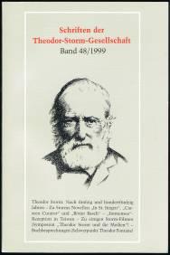 Bild des Verkufers fr Schriften der Theodor-Storm-Gesellschaft, Band 48 / 1999. - zum Verkauf von Libresso Antiquariat, Jens Hagedorn