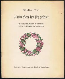 Bild des Verkufers fr Mein Herz hat sich gesellet: berlieferte Weisen in dreistimmigen Tonstzen fr Mdelchor. - zum Verkauf von Libresso Antiquariat, Jens Hagedorn