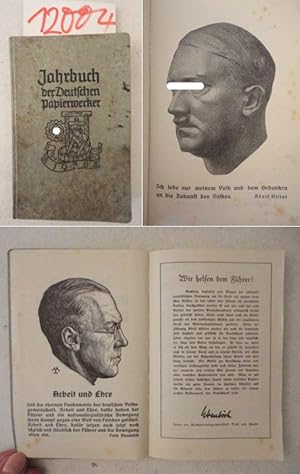 Bild des Verkufers fr Jahrbuch der Deutschen Papierwerker 1938 zum Verkauf von Galerie fr gegenstndliche Kunst