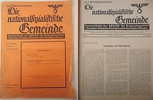 Bild des Verkufers fr Die nationalsozialistische Gemeinde. Zentralblatt der NSDAP fr Gemeindepolitik, 10.Jahrgang Januar 1942 Folge 7/8, 15. April 1942. Ausgabe Wrttemberg-Hohenzollern * Doppelheft, mit Beitrag: W o h n u n g s b a u t e n i m G a u T i r o l - V o r a r l b e r g zum Verkauf von Galerie fr gegenstndliche Kunst