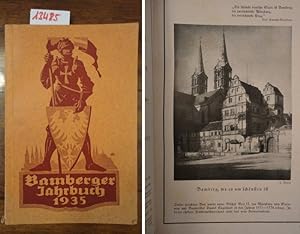 Imagen del vendedor de 8. Bamberger Jahrbuch 1935, Umschau und Ausschau. Schriftleitung: Dr. Quast * mit Foto von der Verleihung der mit der Blutfahne geweihten NSDAP.- S t a n d a r t e " B a m b e r g " an SA-Standartenfhrer Zahneisen a la venta por Galerie fr gegenstndliche Kunst