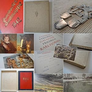 Seller image for Dsseldorfer Kunstmappe Dritte Folge 1942 * G A U L E I T E R - L u x u s a u s g a b e in G A N Z L E D E R mit O r i g i n a l - U n t e r s c h r i f t e n der beteiligten Knstler for sale by Galerie fr gegenstndliche Kunst