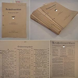 Seller image for Reichssteuerblatt Jahrgang 1937 (Einzelhefte Nr.1-44, samt Jahres-Inhaltsverzeichnis und Stichwortverzeichnis, ungebunden) for sale by Galerie fr gegenstndliche Kunst