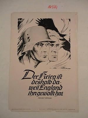 Bild des Verkufers fr Wochenspruch der NSDAP 9.-15.Juni 1940 zum Verkauf von Galerie fr gegenstndliche Kunst