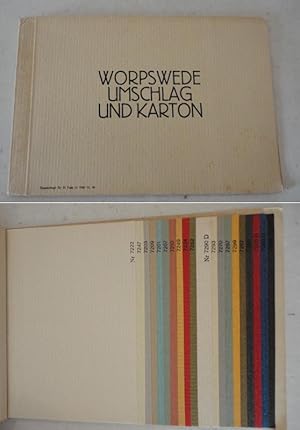 Worpswede Umschlag und Karton. Musterbuch Nr. 74 Fach 11