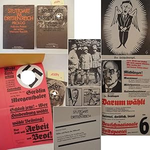 Seller image for Politische Plakate der spten Weimarer Republik / Vlkische Radikale in Stuttgart. Zur Vorgeschichte und Frhphase der NSDAP 1890-1925 * 2 Bnde der Ausstellungsreihe "Stuttgart im Dritten Reich" ( v o l l s t  n d i g ) for sale by Galerie fr gegenstndliche Kunst