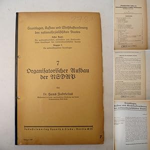 Immagine del venditore per Organisatorischer Aufbau der NSDAP Dieses Buch wird von uns nur zur staatsbrgerlichen Aufklrung und zur Abwehr verfassungswidriger Bestrebungen angeboten (86 StGB) venduto da Galerie fr gegenstndliche Kunst