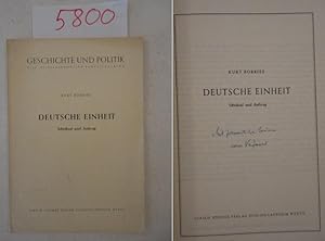 Deutsche Einheit, Schicksal und Auftrag * mit handschriftlicher Widmung des Verfassers