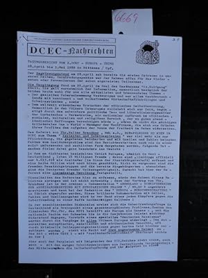 DCEC - Nachrichten 1989. Tagungsbericht vom 2.DCEC-Europa-Thing