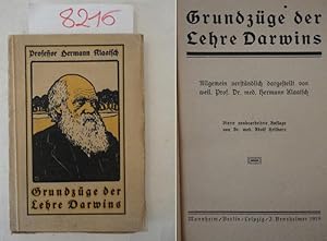 Bild des Verkufers fr Grundzge der Lehre Darwins - allgemeinverstndlich dargestellt zum Verkauf von Galerie fr gegenstndliche Kunst