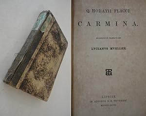 Bild des Verkufers fr Q. Horatii Flacci carmina recognovit et praefatus est Lucianus Mueller zum Verkauf von Galerie fr gegenstndliche Kunst