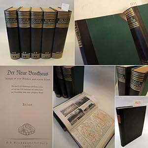 Der Neue Brockhaus Allbuch in vier Bänden und einem Atlas * v o l l s t ä n d i g und mit dem aus...