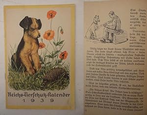 Reichs-Tierschutz- Kalender 1939 Ausgabe A (für die Unter- und Mittelstufe)