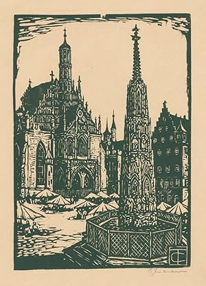 Bild des Verkufers fr Nrnberg, Frauenkirche. zum Verkauf von Galerie Joseph Fach GmbH