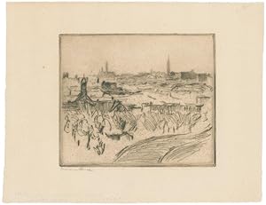 Seller image for New York, Blick �ber D�cher. for sale by Galerie Joseph Fach GmbH