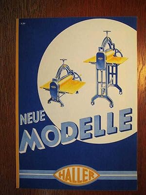 Haller - Wäschemangel - Neue Modelle - Prospekt R.304 - Ausgabe 04/1933.