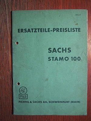 Ersatzteile Preisliste Nr. 422.65/2 für den Sachs Stamo 100 - Ausgabe wohl aus dem Jahr 1956 stam...