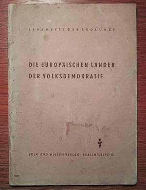 Europa - Die Europäischen Länder der Volksdemokratie - Lehrheft der Erdkunde für das 6. Schuljahr.