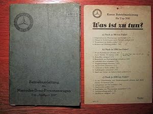 Betriebsanleitung Nr. 6202 für Mercedes-Benz Personenwagen - Typ Stuttgart 200 aus dem Jahre 1930.