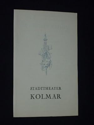 Seller image for Programmzettel Gastspiel des Stadttheaters Mlhausen/ Elsass im Stadttheater Kolmar 5. Februar 1942. JOHANNISFEUER von Hermann Sudermann. Spielleitung: Kurt Tschepe, Bhnenbild: Karl Mall. Mit Heinrich Schroth, Berta Argast, Agi Prandhoff, Franz Duhr, Annedore Huber, Ilse Khler, Kurt Tschepe, Leo Maria Faerber, Otti Schtz, Lotte Grimm for sale by Fast alles Theater! Antiquariat fr die darstellenden Knste